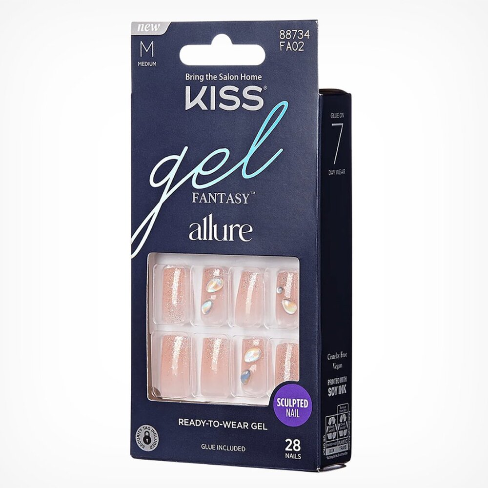 Kiss Gel Fantasy Allure Nails Medium length - Transformation